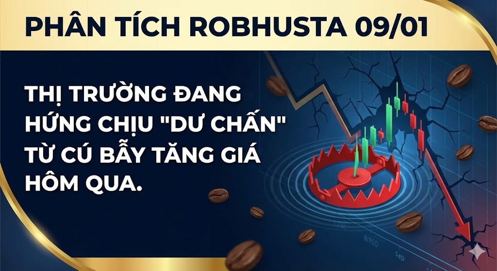 Phân tích Robusta 09/01: Thị trường đang hứng chịu 